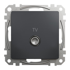 Розетка TV конечная 4 дБ Schneider Sedna Design Черный