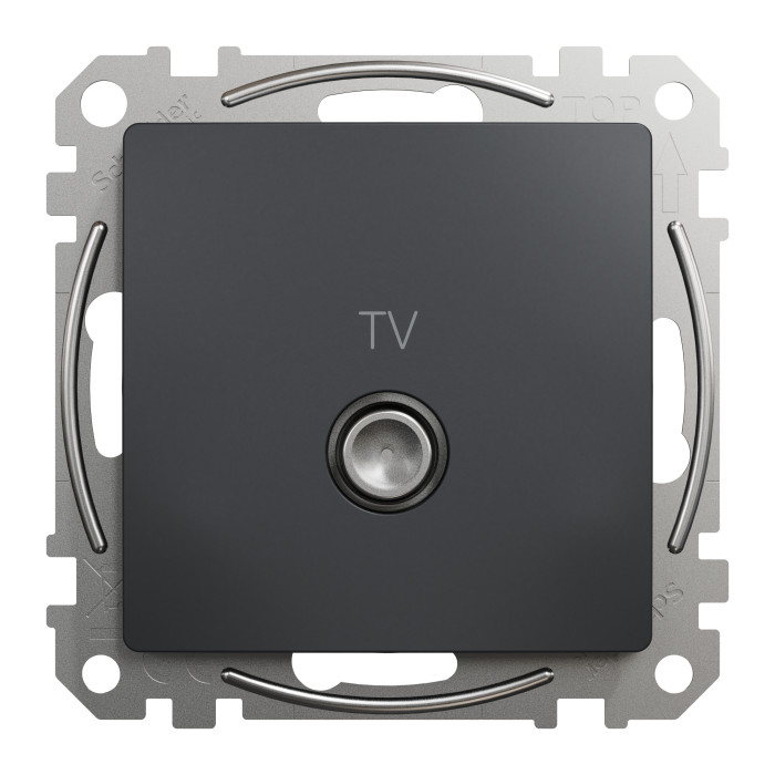 Розетка TV кінцева 4 дБ Schneider Sedna Design Чорний