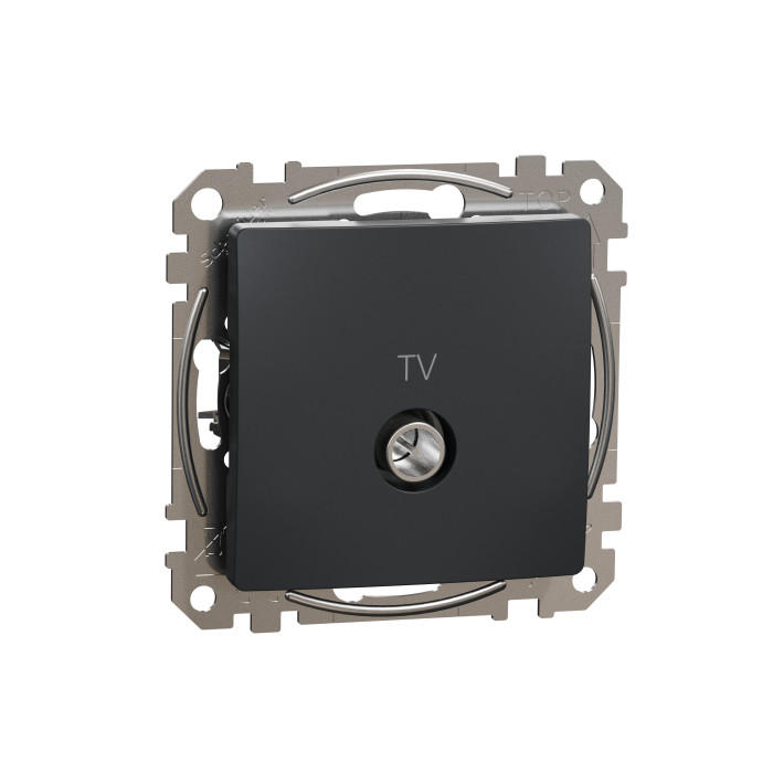 Розетка TV кінцева 4 дБ Schneider Sedna Design Чорний