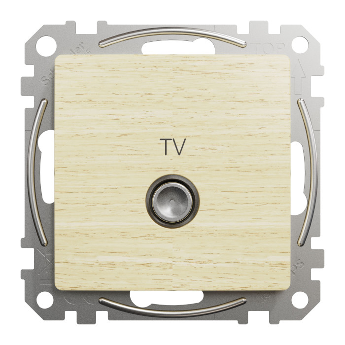 Розетка TV Schneider Sedna Elements штучне дерево Береза