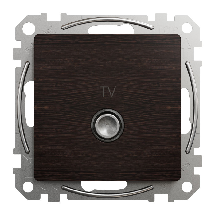 Розетка TV Schneider Sedna Elements штучне дерево Венге