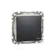 Переключатель 1-клавишный проходной IP44 Schneider Sedna Design Черный