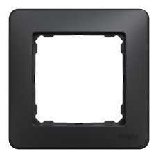 Рамка 1-постовая Schneider Sedna Design Черный