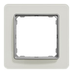 Рамка 1-постовая Schneider Sedna Elements искусств. Белое стекло, пластик