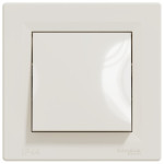 Выключатель Schneider Electric Asfora 1-клавишный IP44 кремовый