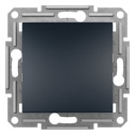 Перемикач Schneider Electric Asfora Plus 1-клавішний прохідний антрацит