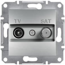 Розетка Schneider Electric Asfora Plus TV-SAT одинарна (1 дБ) алюміній