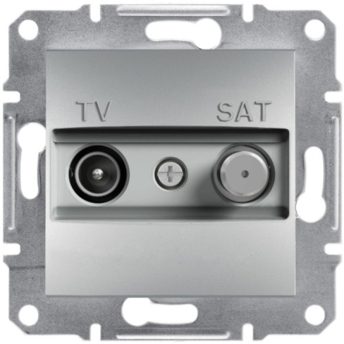 Розетка Schneider Electric Asfora Plus TV-SAT одинарна (1 дБ) алюміній