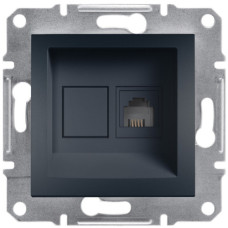 Розетка Schneider Electric Asfora Plus телефонная RJ11 антрацит