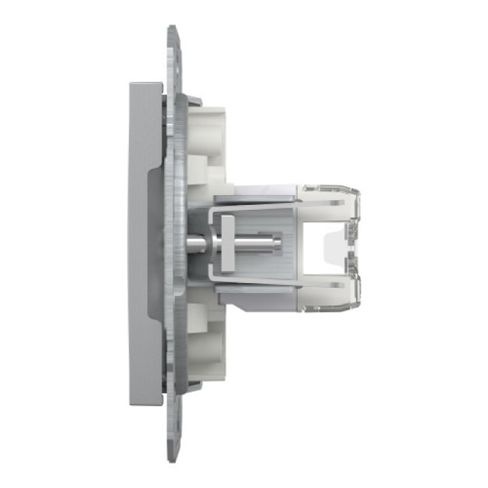 Розетка Schneider Electric Asfora Plus компьютерная двойная RJ45 кат. 5е UTP алюминий