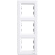 Рамка Schneider Electric Asfora 3-постовая вертикальная белая