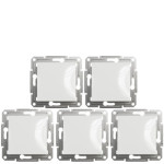 (АКЦІЯ!!! 4+1 шт.) Вимикач Schneider Electric Asfora б/рамки 1-клавішний білий