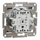 Вимикач Schneider Electric Asfora Plus 2-клавішний сталь
