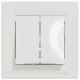 Выключатель Schneider Electric Asfora 2-клавишный белый