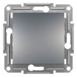 Перемикач Schneider Electric Asfora Plus 1-клавішний прохідний сталь
