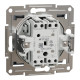 Перемикач Schneider Electric Asfora Plus 1-клавішний прохідний сталь