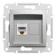 Розетка Schneider Electric Asfora Plus комп'ютерна RJ45 кат. 5е UTP алюміній