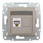 Розетка Schneider Electric Asfora Plus компьютерная RJ45 кат. 5е UTP бронза