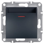 Вимикач Schneider Electric Asfora Plus картковий антрацит