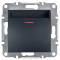 Выключатель Schneider Electric Asfora Plus карточный антрацит