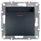 Вимикач Schneider Electric Asfora Plus картковий антрацит