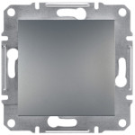 Вимикач Schneider Electric Asfora 1-клавішний IP44 сталь