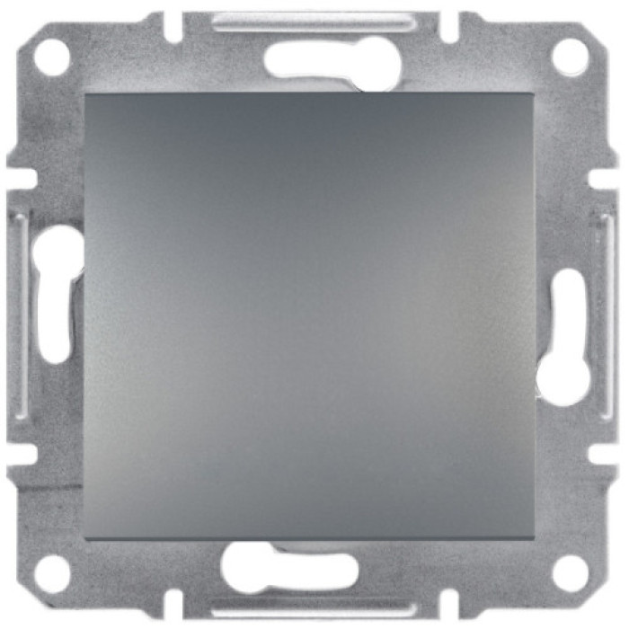 Вимикач Schneider Electric Asfora 1-клавішний IP44 сталь