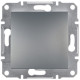 Вимикач Schneider Electric Asfora 1-клавішний IP44 сталь