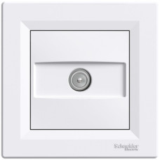 Розетка Schneider Electric Asfora TV концевая (1 дБ) белая