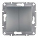 Кнопка Schneider Electric Asfora двойная сталь