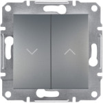 Вимикач Schneider Electric Asfora Plus для жалюзі сталь