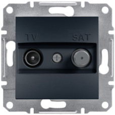 Розетка Schneider Electric Asfora Plus TV-SAT одинарная (1 дБ) антрацит