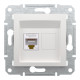 Комп'ютерна розетка RJ45 UTP cat.5e Schneider Electric Asfora без рамки біла
