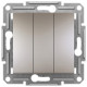 Вимикач Schneider Electric Asfora 3-клавішний бронза