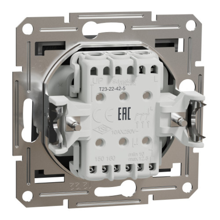 Вимикач Schneider Electric Asfora 3-клавішний антрацит