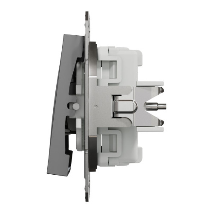 Вимикач Schneider Electric Asfora 3-клавішний антрацит