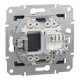Розетка Schneider Electric Asfora Plus комп'ютерна RJ45 кат. 6 UTP антрацит