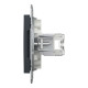Розетка Schneider Electric Asfora Plus комп'ютерна RJ45 кат. 6 UTP антрацит