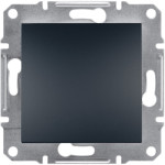 Вимикач Schneider Electric Asfora Plus 1-клавішний антрацит