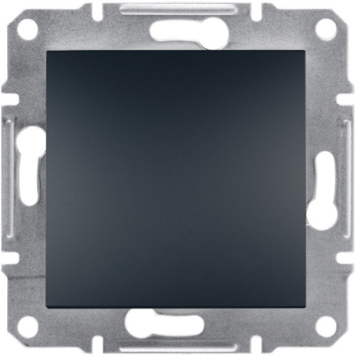 Вимикач Schneider Electric Asfora Plus 1-клавішний антрацит
