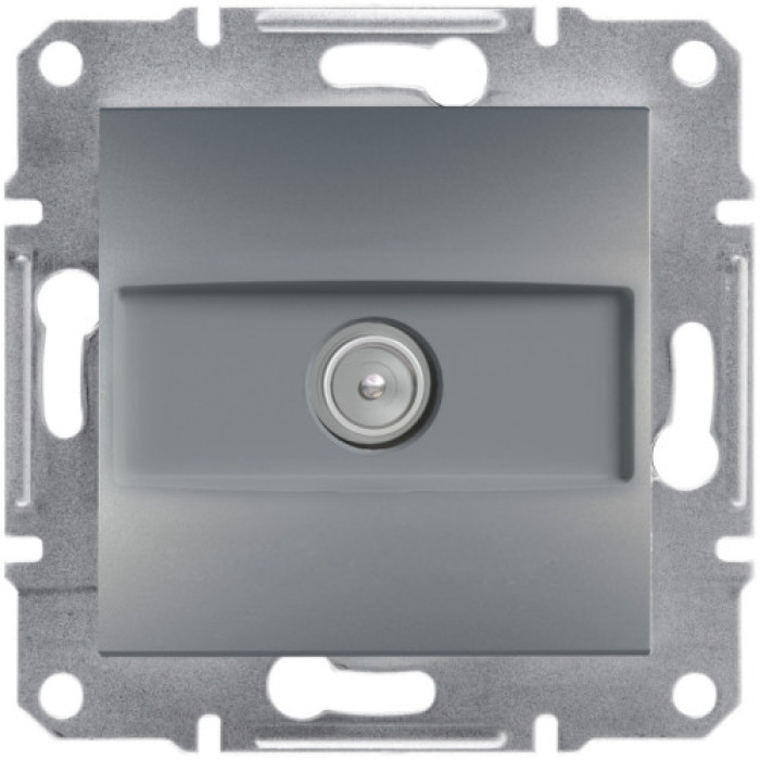 Розетка Schneider Electric Asfora TV 8 dB прохідна сталь