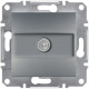 Розетка Schneider Electric Asfora TV 8 dB прохідна сталь