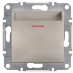Выключатель Schneider Electric Asfora Plus карточный бронза