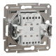 Вимикач Schneider Electric Asfora 3-клавішний алюміній