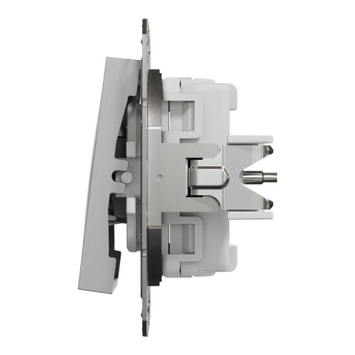 Вимикач Schneider Electric Asfora 3-клавішний алюміній
