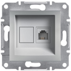 Розетка Schneider Electric Asfora Plus телефонная RJ11 алюминий