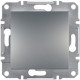 Вимикач Schneider Electric Asfora Plus 1-клавішний сталь