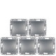 (АКЦИЯ!!! 4+1 шт.) Выключатель Schneider Electric Asfora 1-клавишный сталь