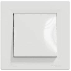 Выключатель Schneider Electric Asfora 1-клавишный IP44 белый
