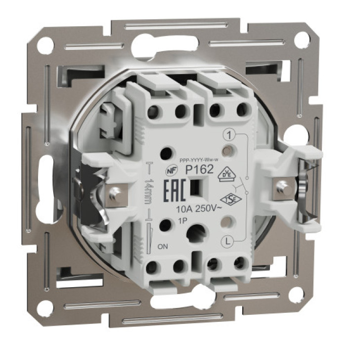 Кнопка Schneider Electric Asfora Plus алюминий